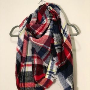 Plaid Blanket Scarf